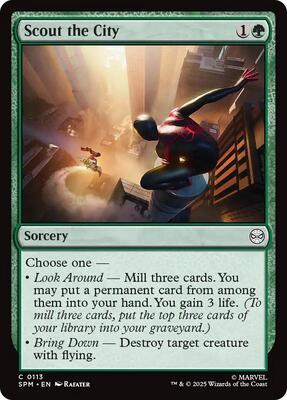 Scout the City card from Marvel's Spider-Man