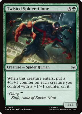 Twisted Spider-Clone card from Marvel's Spider-Man: Eternal-Legal