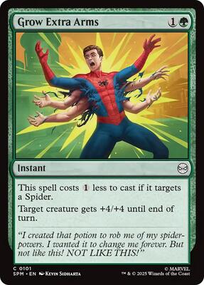 Grow Extra Arms card from Marvel's Spider-Man