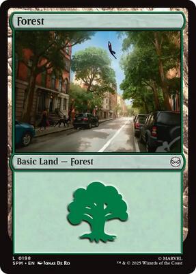 Forest (0198) card from Marvel's Spider-Man