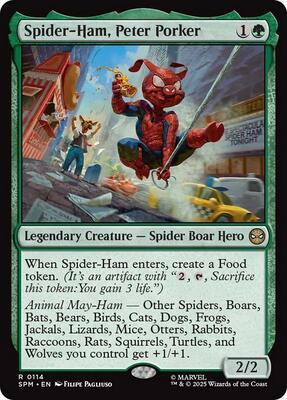 Spider-Ham, Peter Porker card from Marvel's Spider-Man