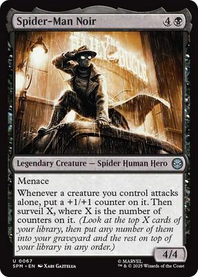 Spider-Man Noir card from Marvel's Spider-Man