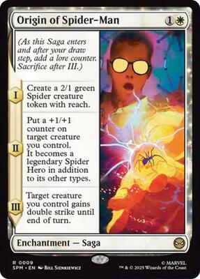 Origin of Spider-Man card from Marvel's Spider-Man
