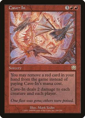 Cave-In card from Mercadian Masques