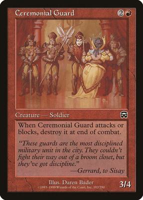 Ceremonial Guard card from Mercadian Masques