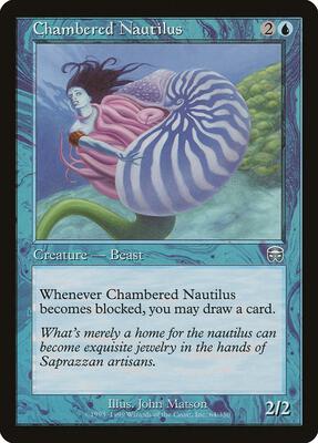 Chambered Nautilus card from Mercadian Masques