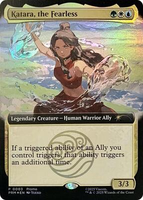 Katara, the Fearless (Extended Art) card from Media Promos