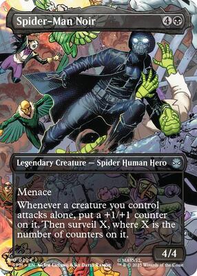 Spider-Man Noir (Borderless) card from Marvel's Spider-Man