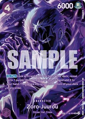 Zoro-Juurou (SP) card from Legacy of the Master