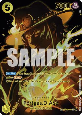 Portgas.D.Ace (SP) card from Legacy of the Master