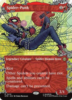 Spider-Punk (0210) (Borderless) card from Marvel's Spider-Man