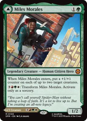 Miles Morales card from Marvel's Spider-Man