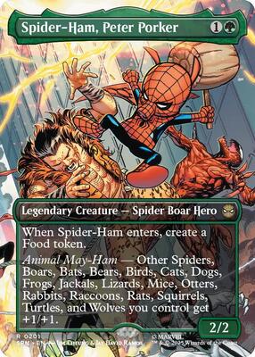 Spider-Ham, Peter Porker (Borderless) card from Marvel's Spider-Man