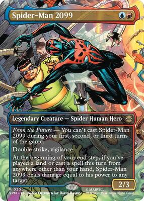 Spider-Man 2099 (0205) (Borderless) card from Marvel's Spider-Man
