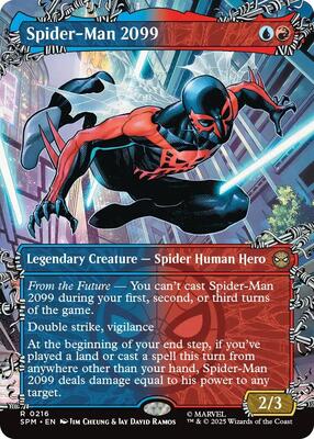 Spider-Man 2099 (0216) (Borderless) card from Marvel's Spider-Man