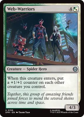 Web-Warriors card from Marvel's Spider-Man