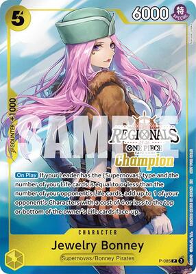 Jewelry Bonney (Offline Regional Champion Card Set 2025 Vol.2) card from One Piece Promotion Cards