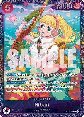 Hibari (Treasure Cup August 2025) card from One Piece Promotion Cards