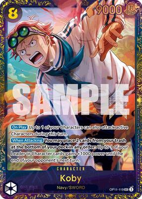 Koby (Treasure Cup August 2025) card from One Piece Promotion Cards