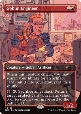 Goblin Engineer card from Secret Lair Drop Series