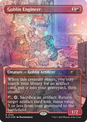 Goblin Engineer (Galaxy Foil) card from Secret Lair Drop Series
