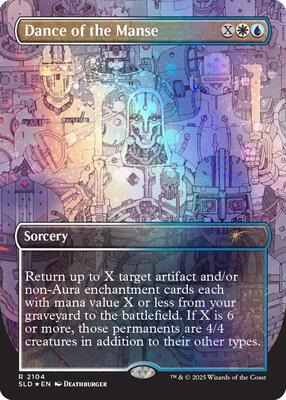 Dance of the Manse (Galaxy Foil) card from Secret Lair Drop Series