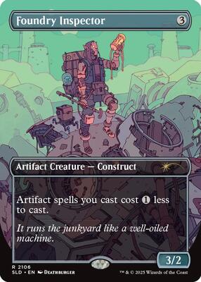 Foundry Inspector card from Secret Lair Drop Series