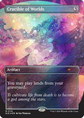 Crucible of Worlds (2110) (Galaxy Foil) card from Secret Lair Drop Series
