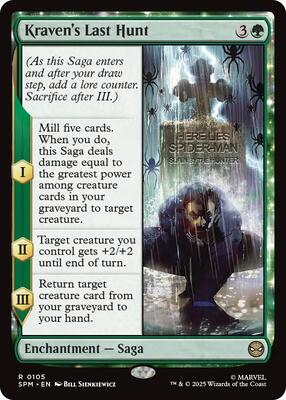 Kraven's Last Hunt card from Marvel's Spider-Man