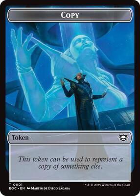 Copy // Golem (0012) Double-Sided Token card from Commander: Edge of Eternities