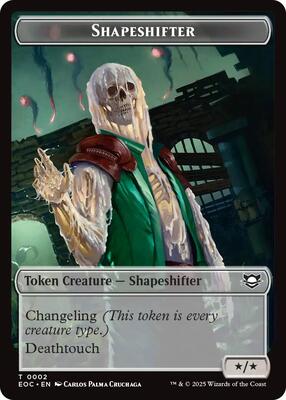Shapeshifter // Golem (0013) Double-Sided Token card from Commander: Edge of Eternities