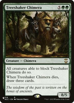 Treeshaker Chimera card from The List Reprints