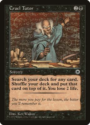 Cruel Tutor card from Portal