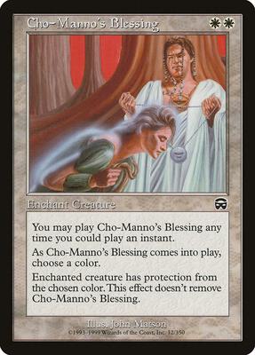 Cho-Manno's Blessing card from Mercadian Masques