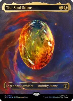 The Soul Stone (Cosmic Foil) card from Marvel's Spider-Man