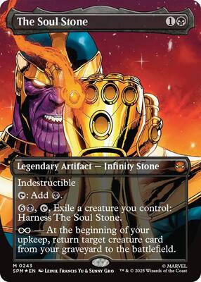 The Soul Stone (Borderless) card from Marvel's Spider-Man
