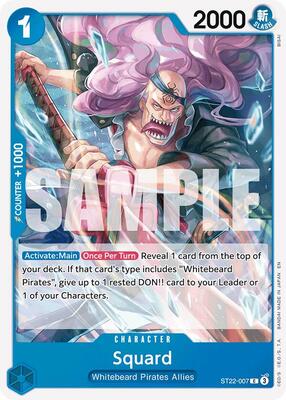 Squard card from Starter Deck 22: Ace & Newgate