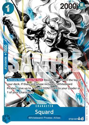 Squard (Parallel) card from Starter Deck 22: Ace & Newgate