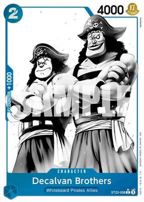 Decalvan Brothers (Parallel) card from Starter Deck 22: Ace & Newgate