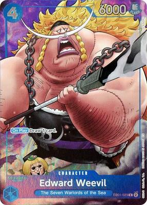 Edward Weevil (Seven Warlords of the Sea Binder Set) card from One Piece Promotion Cards