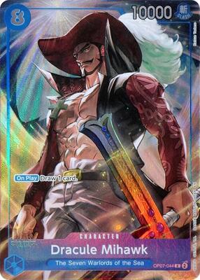 Dracule Mihawk (Seven Warlords of the Sea Binder Set) card from One Piece Promotion Cards