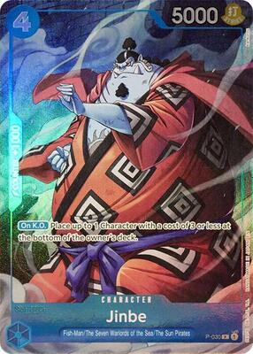 Jinbe (Seven Warlords of the Sea Binder Set) card from One Piece Promotion Cards