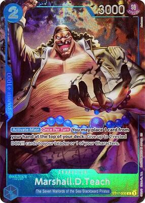 Marshall.D.Teach (Seven Warlords of the Sea Binder Set) card from One Piece Promotion Cards