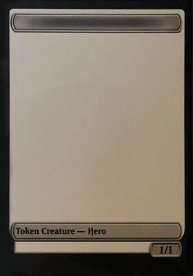 Blank Hero Token card from Unique and Miscellaneous Promos