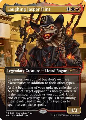 Laughing Jasper Flint card from Secret Lair Showdown