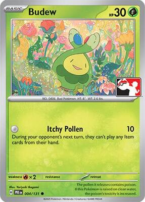 Budew - 004/131 card from Prize Pack Series Cards