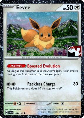 Eevee - 143/191 (Cosmos Holo) card from Prize Pack Series Cards