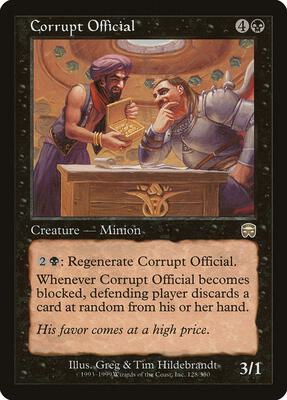 Corrupt Official card from Mercadian Masques