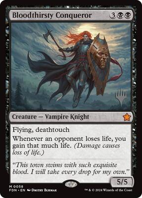 Bloodthirsty Conqueror card from Promo Pack: Edge of Eternities