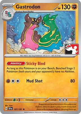Gastrodon - 107/191 card from Prize Pack Series Cards